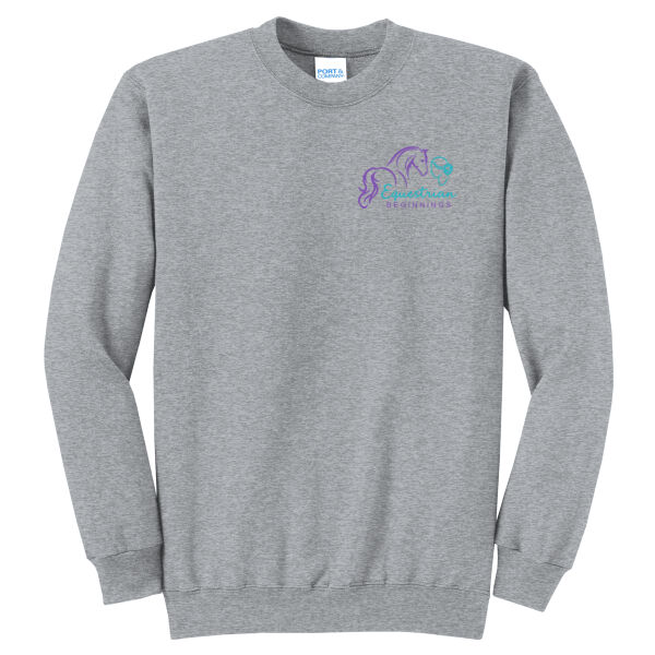 Equestrian Beginnings Left Chest/Back - Core Fleece Crewneck Sweatshirt Thumbnail