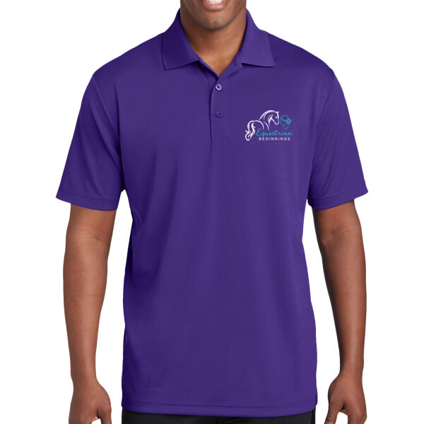 Embroidered Equestrian Beginnings - PosiCharge ® RacerMesh ® Polo Thumbnail