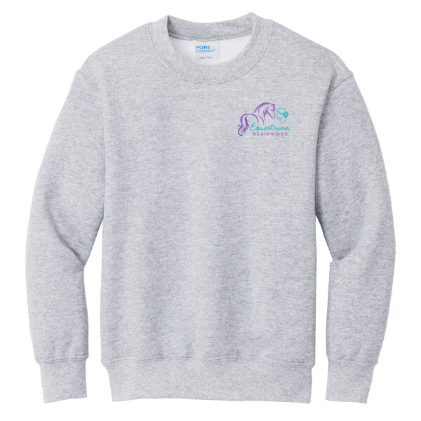 Youth Equestrian Beginnings - Youth Core Fleece Crewneck Sweatshirt Thumbnail